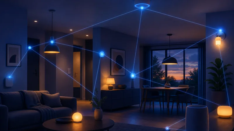 Illustration : Bluetooth Mesh (domotique)