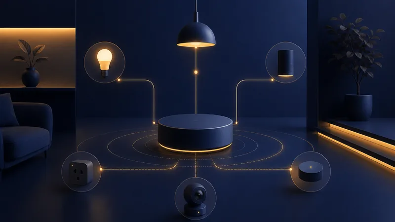 Illustration : Hub domotique (domotique)